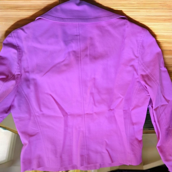 Ralph Lauren Double-Breasted Cropped Jacket, SIZE M, Color Peony-pink - Picture 2 of 4